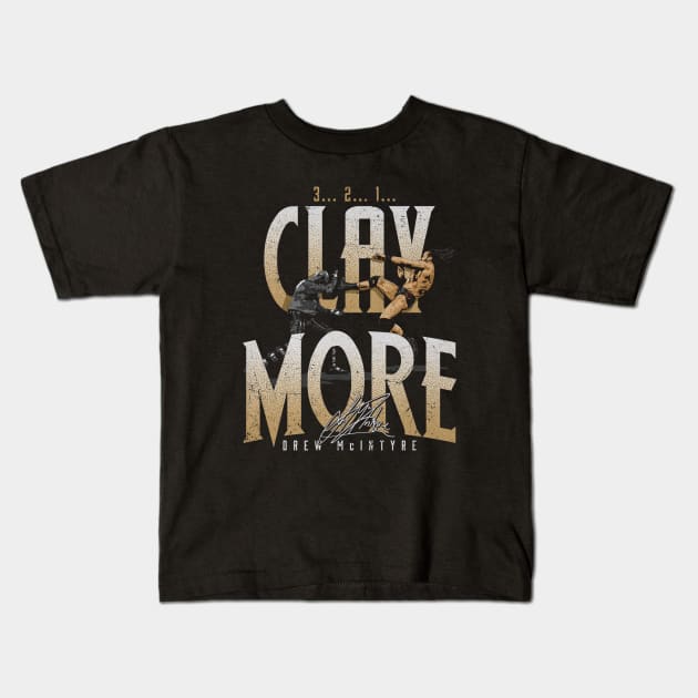 Drew McIntyre Claymore Kids T-Shirt by MunMun_Design